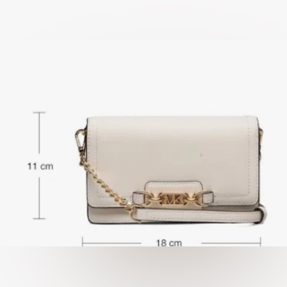 NEW Michael Kors Heather Extra-Small Leather Crossbody Bag